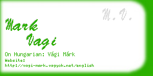 mark vagi business card